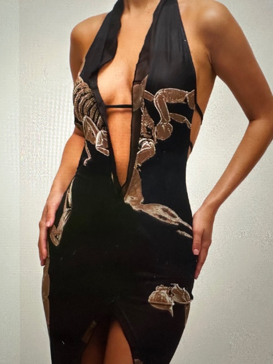 Murci Dresses & Skirts - MURCI UK SCORPION DEEP V RUFFLE MAXI DRESS. NWT